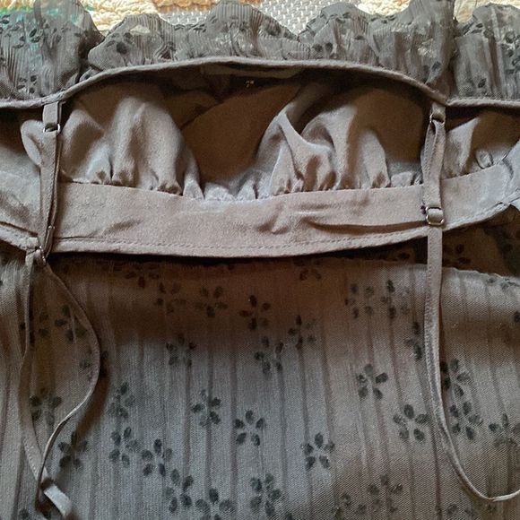 NWT J CREW FIUTTERY LACE CAMI TOP IN BLACK SZ XS - Picture 9 of 9